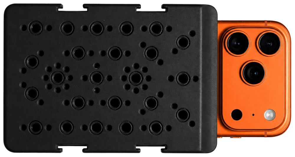 MagPlate with an iPhone mounted on top